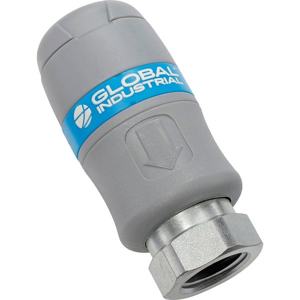 Global Industrial Standard Quick Coupling, 3/8 FNPT, Industrial Interchange 133740